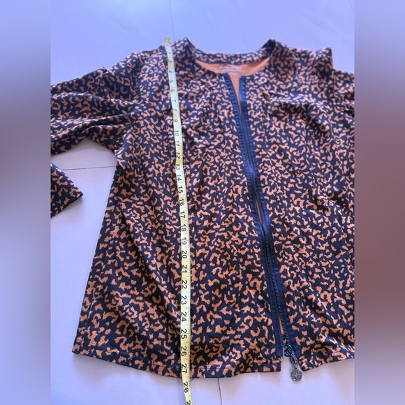 Linea Leisure by Louis Dell’Olio size Xl front zip Chetah print jacket - Picture 15 of 16